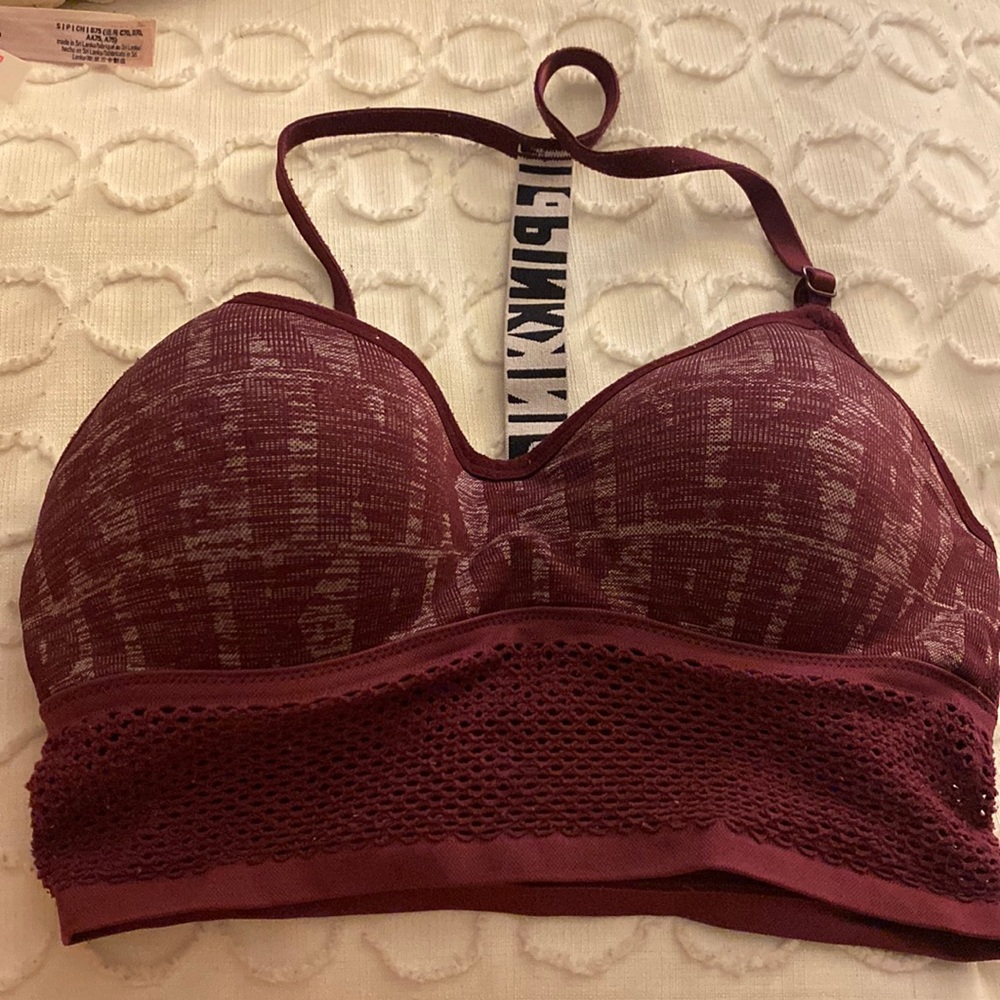 PINK padded sports bra